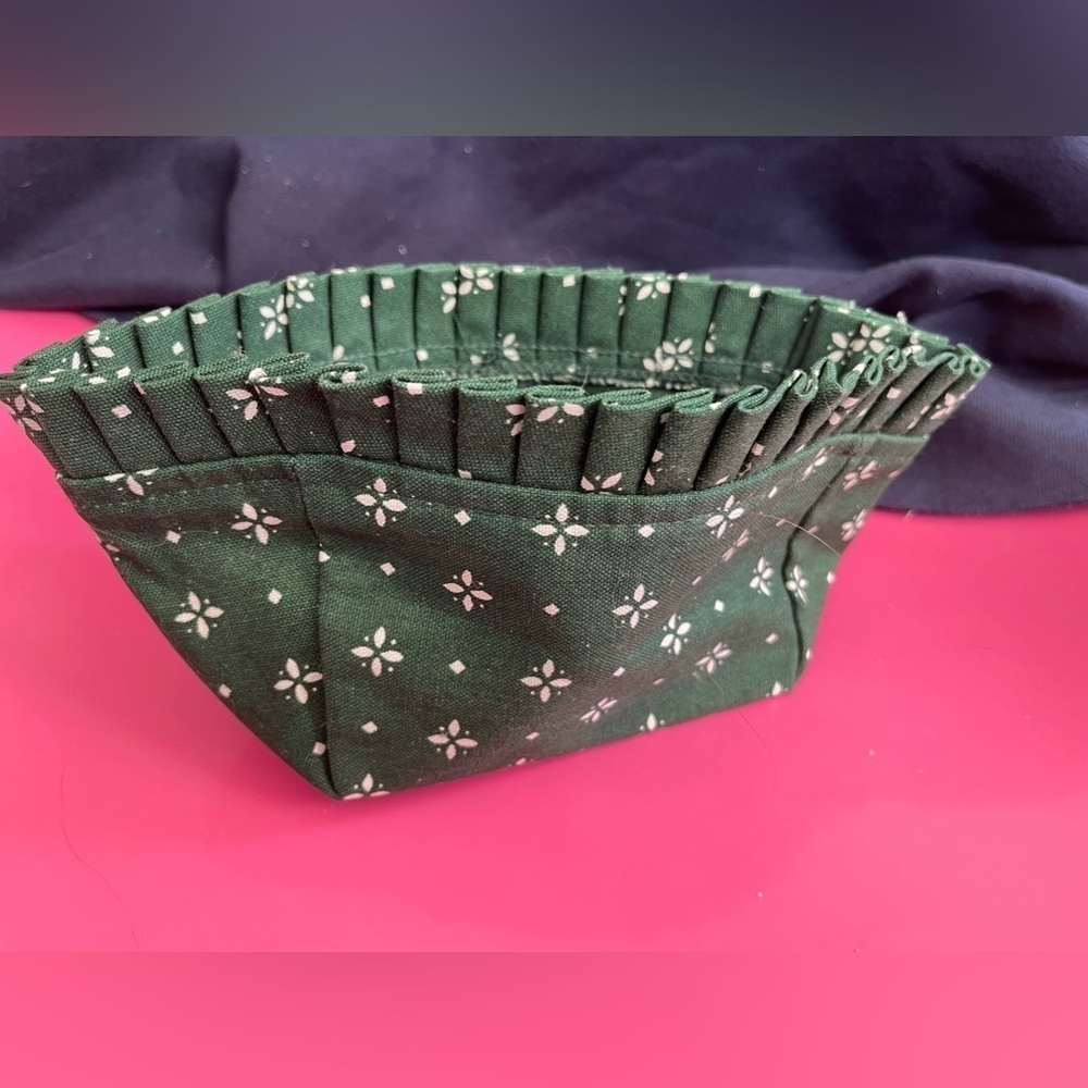 LONGABERGER TEA BASKET LINER #270064 HERITAGE GREEN